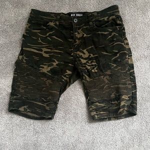 Army fatigue shorts